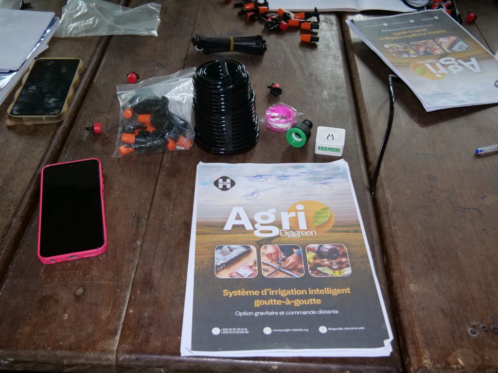 Formation en système d'irrigation goutte à goutte à EFA, Grand-lahou par Hfablab